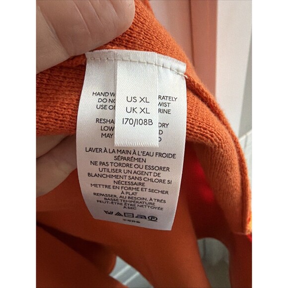 Maeve Anthropologie Cheri Longline Cardigan Sweater Blazer Orange X-Large - Picture 3 of 10